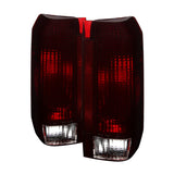 SPYDER 9030567 FITS:xTune Ford Bronco F150 F250 F350 F450 92-96 OE Style Tail Lights Red Smoked ALT-JH-FB92-OE-RSM Tail Lights
