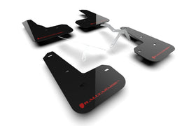 Rally Armor MF129-UR-BLK-RD FITS: 23-24 Acura Integra Type S Black Mud Flap w/White Logo Mud Flaps