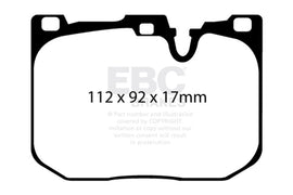 EBC DP22130 FITS: 14+ BMW 228 Coupe 2.0 Turbo Brembo calipers Greenstuff Front Brake Pads Brake Pads Performance