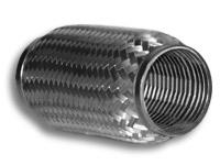 Load image into Gallery viewer, Vibrant 62304 FITS: SS Flex Coupling with Inner Braid Liner 1.5in inlet/outlet x 4in flex length Flanges