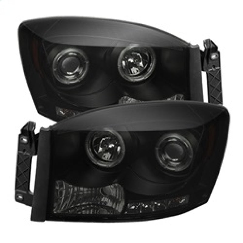 SPYDER 5078391 FITS: Dodge Ram 1500 06-08 06-09 Projector Headlights LED Halo LED Blk Smke PRO-YD-DR06-HL-BSM Headlights