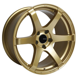 Enkei 485-780-8045GG FITS: T6S 17x8 45mm Offset 5x100 Bolt Pattern 72.6 Bore Gold Wheel Wheels Cast