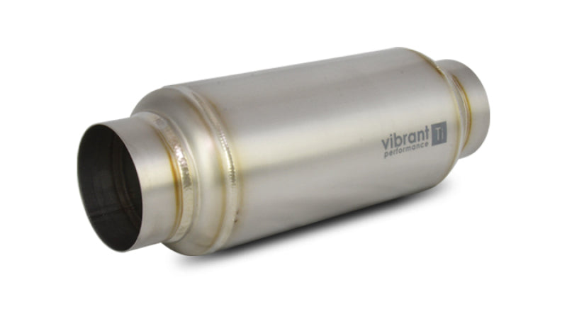 Vibrant 17530 FITS: Titanium Resonator 3in. Inlet / 3in. Outlet x 12in. Long Resonators