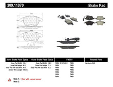 Load image into Gallery viewer, Stoptech 309.11070 FITS:StopTech Performance 06-10 Audi A3 / 08-10 Audi TT / 06-09 VW GTI / 05-10 Jetta Front Brake Pads Brake Pads Performance