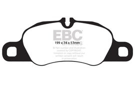 EBC DP42057R FITS: 09-12 Porsche 911 (997) (Cast Iron Rotor only) 3.6 Carrera 2 Yellowstuff Front Brake Pads Brake Pads Performance
