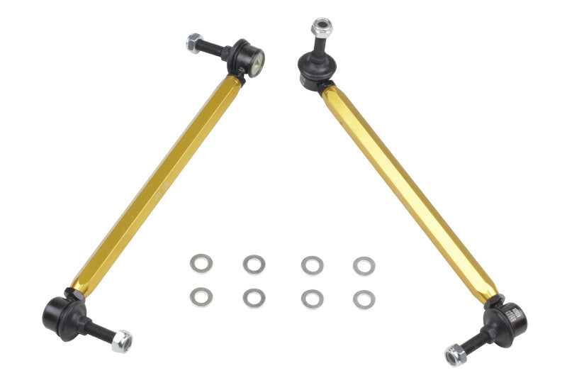 Whiteline KLC154 FITS: 05+ BMW 1 Series/3/05-10/11 3 Series Front Swaybar Link Assembly H/Duty Adj Steel Bal Sway Bar Endlinks