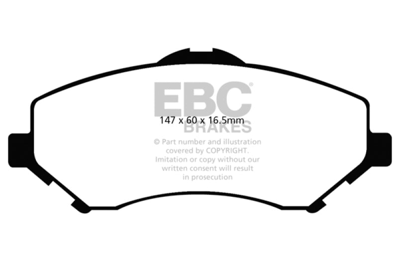EBC UD1273 FITS: 08-11 Chrysler Town & Country 3.3 Ultimax2 Front Brake Pads Brake Pads OE