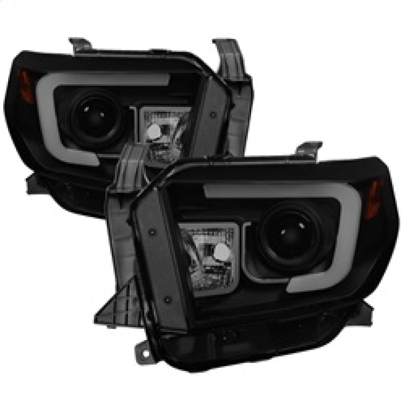 SPYDER 5080165 FITS: Toyota Tundra 2014-2016 Projector Headlights Light Bar DRL Black Smoke PRO-YD-TTU14-DRL-BSM Headlights