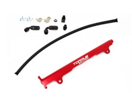 Torque Solution TS-EV-485R FITS: Mitsubishi Evo X Billet Aluminum Fuel Rail Red Fuel Rails