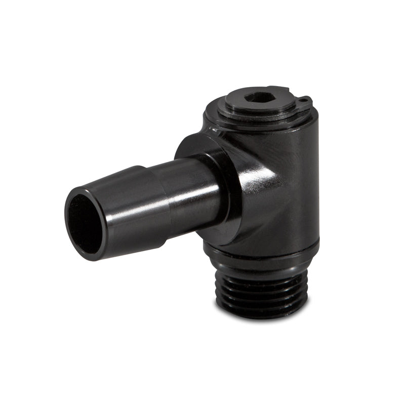 Mishimoto MMFT-M16-10SBK FITS: Fittings FITS: 90 Degree Banjo Swivel M16x1.5 1/2in. Barbed Fitting Fittings