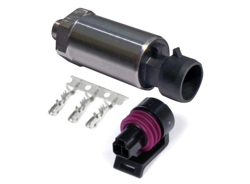 Haltech HT-010910 FITS: 150 PSI Motorsport (SS Diaphragm) Fuel/Oil/Wastegate 1/8 NPT Pressure Sensor w/Plug & Pins Data Acquisition