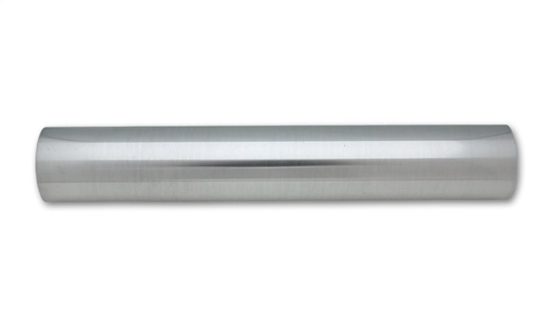 Vibrant 2888 FITS: 2.25in O.D. Universal Aluminum Tubing (18in long Straight Pipe) Polished Aluminum Tubing