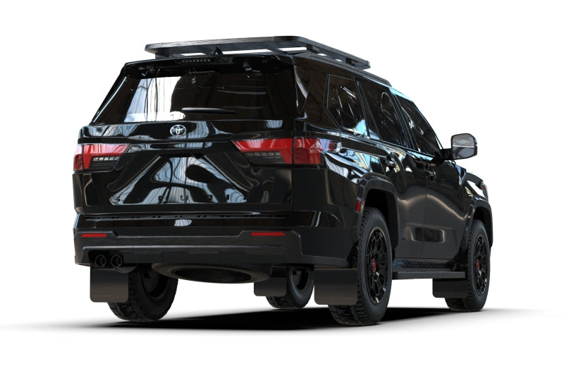 Rally Armor MF88-UR-BLK-MBK FITS: 23-25 Toyota Sequoia Black UR Mud Flap w/ Metallic Black Logo Mud Flaps