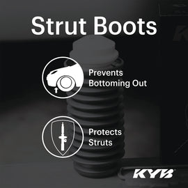 KYB SB116 FITS: Shocks & Struts Strut Boots Front HYUNDAI Excel 1990-94 HYUNDAI Scoupe 1991-95 MITSUBISHI Precis Boots