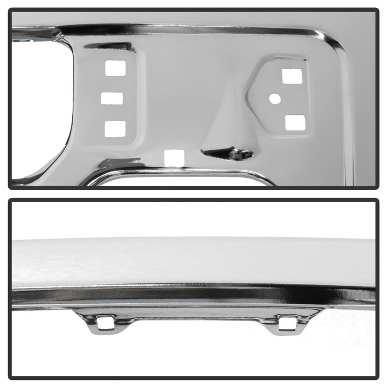 SPYDER 9948480 FITS: Ford F150 09-14 w/Fog Light Hole w/o Harley Model Front Bumper Chrome (OEM 9L3Z17757B) Bumper Accessories