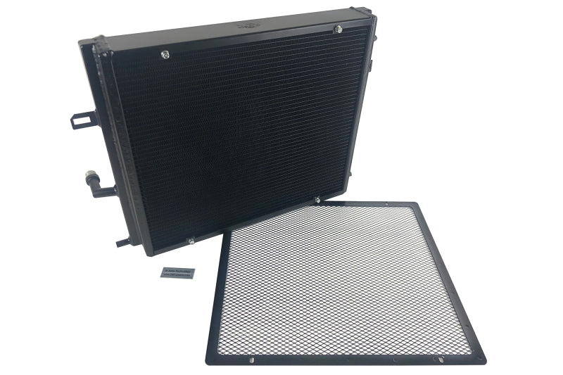 CSF 8131B FITS: BMW B58/B48 Front Mount Triple-Pass Heat Exchanger w/Rock Guard Black Radiators