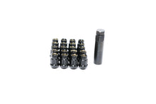 Load image into Gallery viewer, Wheel Mate HR3805BR FITS: Muteki HR38 Open End Lug Nuts 12x1.25 Black Chrome / Red Ring Lug Nuts