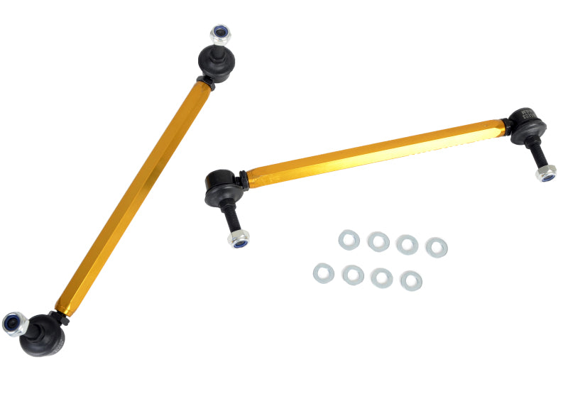 Whiteline KLC154 FITS: 05+ BMW 1 Series/3/05-10/11 3 Series Front Swaybar Link Assembly H/Duty Adj Steel Bal Sway Bar Endlinks