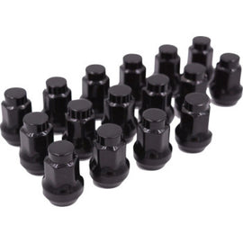Raceline RLUG-BX13B FITS: Conical Lug Nuts 3/8in-24 16 Pack Black Wheel Accessories
