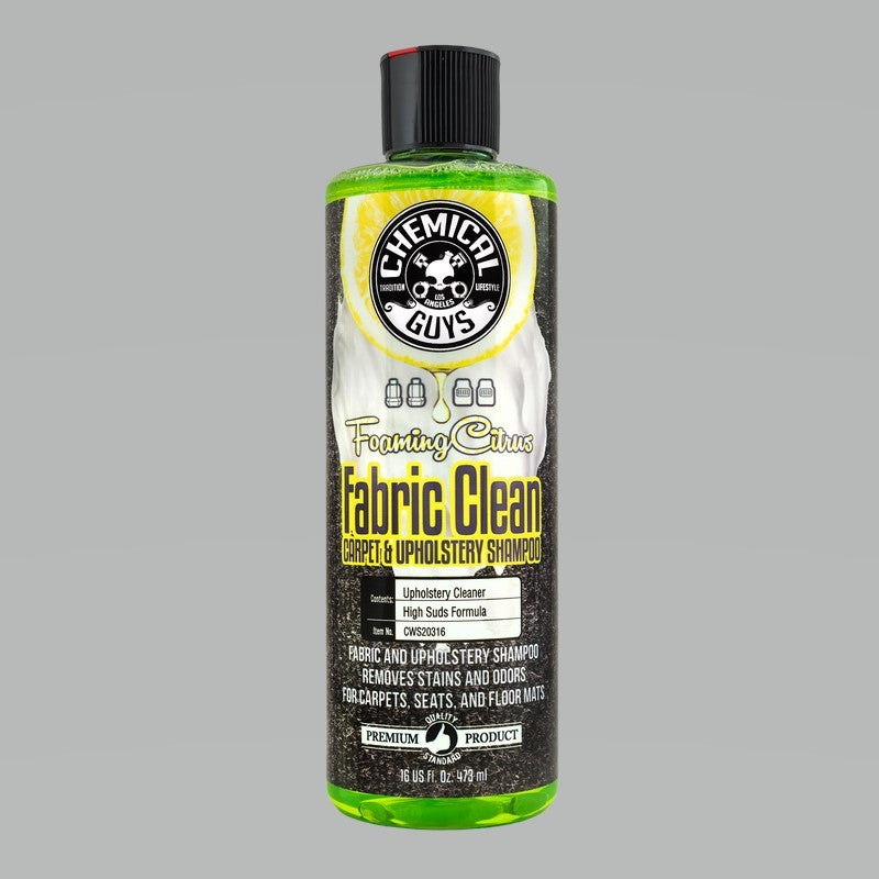 Chemical Guys CWS20316 FITS: Foaming Fabric Clean Carpet/Upholstery Shampoo & Odor Eliminator 16oz Surface Cleaners