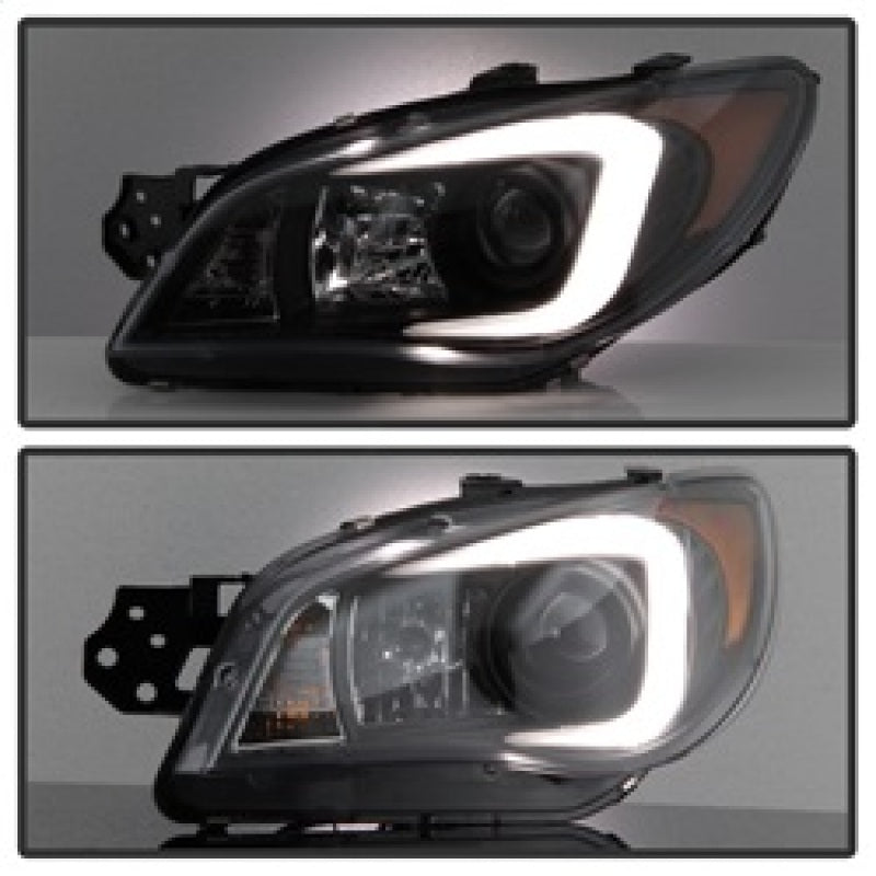 SPYDER 5083920 FITS: Subaru WRX 2006-2007 Projector Headlights Halogen Only Black PRO-YD-SWRX06-LBDRL-BK Headlights