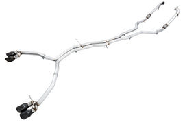 AWE Tuning 3010-43048 FITS: Audi B9 S4 Track Edition Exhaust Non-Resonated (Black 102mm Tips) Catback
