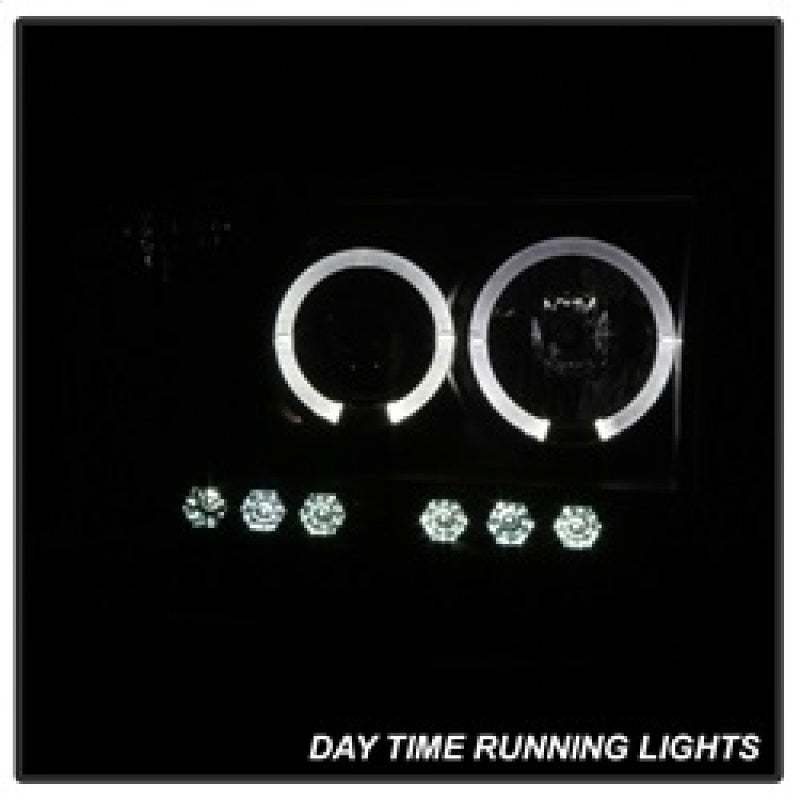 SPYDER 5078384 FITS: Dodge Ram 1500 02-05 03-05 Projector Headlights LED Halo LED Blk Smke PRO-YD-DR02-HL-BSM Headlights