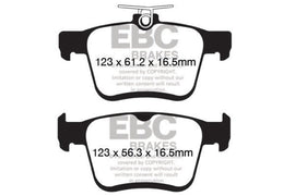 EBC DP52153NDX FITS: 2015+ Volkswagen GTI/Golf R (Mk7) Bluestuff Rear Brake Pads Brake Pads Racing