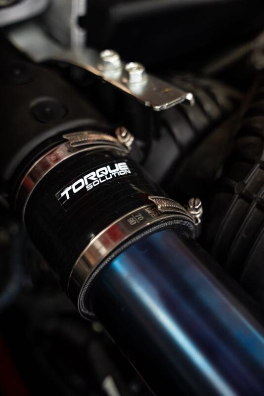 Torque Solution TS-SU-812BU FITS: 2022+ Subaru WRX / 19-23 Subaru Ascent Titanium Top Mount Charge Pipe Burnt Blue Air Intake Components