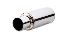 Load image into Gallery viewer, Vibrant 1091 FITS: TPV Round Muffler (23in Long) with 4in Round Tip Straight Cut 4in inlet I.D. Muffler