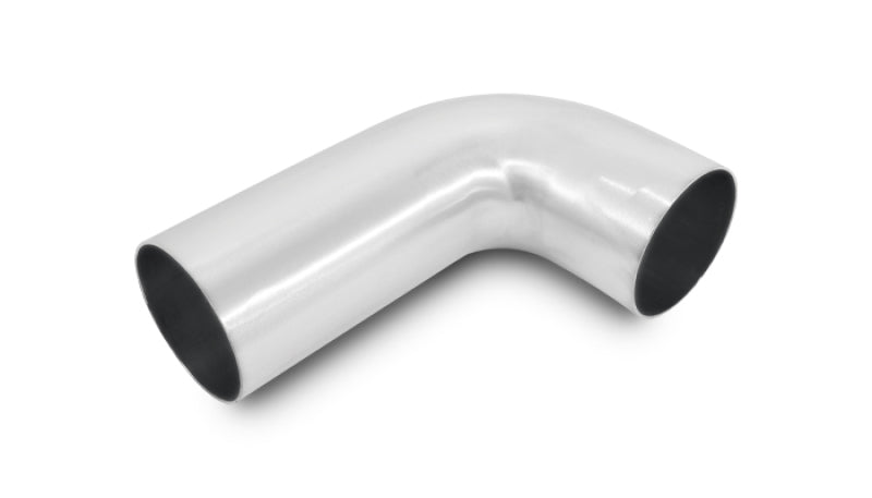 Vibrant 12180 FITS: 1.75in CLR 2in x 5in Leg Length 2.5in OD 90 Deg Tight Radius Aluminum Bend Aluminum Tubing