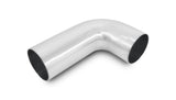 Vibrant 12180 FITS: 1.75in CLR 2in x 5in Leg Length 2.5in OD 90 Deg Tight Radius Aluminum Bend Aluminum Tubing