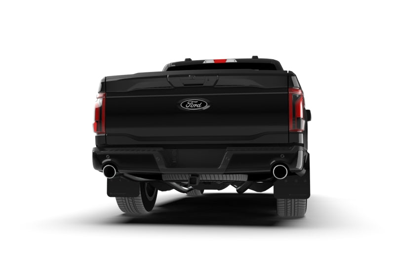 Rally Armor MF115-UR-BLK-MBK FITS: 21-25 Ford F-150 (Excl. Raptor) Black UR Mud Flap w/Metallic Black Logo Mud Flaps