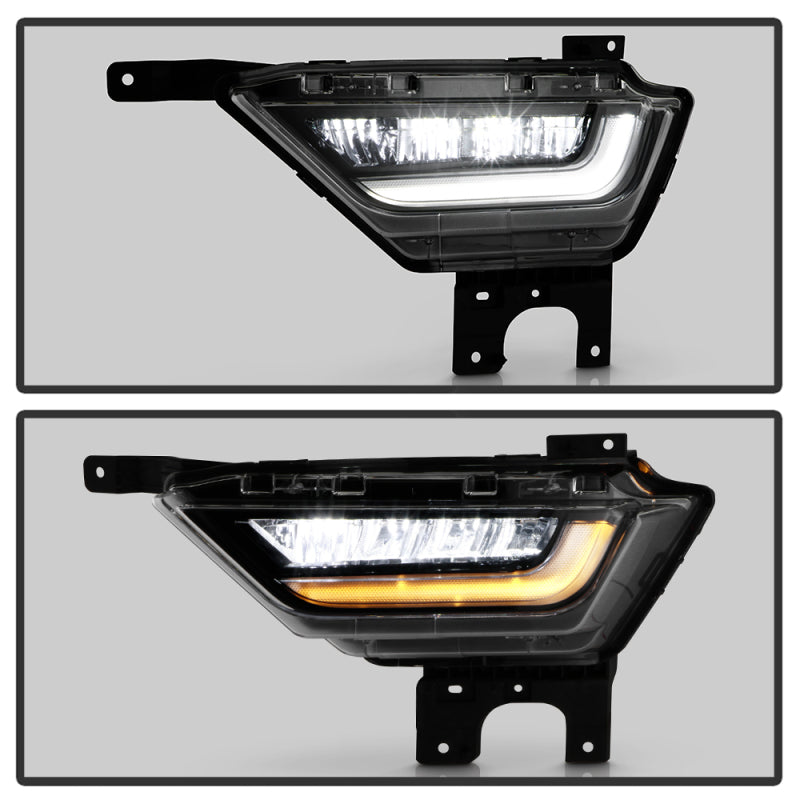 SPYDER 9052262 FITS: 21-23 Ford F150 w/ Turn Signal OEM Style Full LED Fog Lights w/ Switch FL-FF1502021-LED-T-C Fog Lights