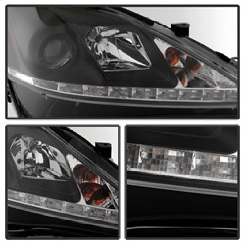SPYDER 5080059 FITS: Lexus IS 250/350 2006-2010 Projector Headlights DRL Black PRO-YD-LIS06-DRL-BK Headlights