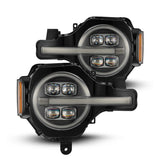 AlphaRex 880260 FITS: 21-23 Ford Bronco NOVA LED Projector Headlights Black Headlights