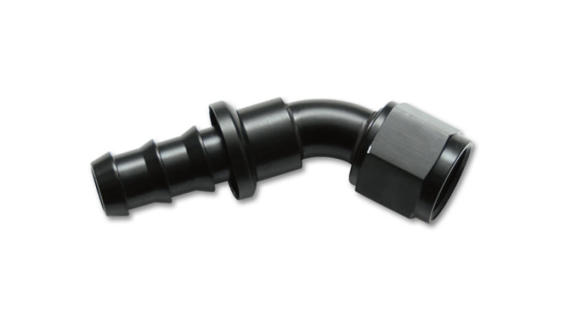 Vibrant 22408 FITS: -8AN Push-On 45 Deg Hose End Fitting Aluminum Fittings