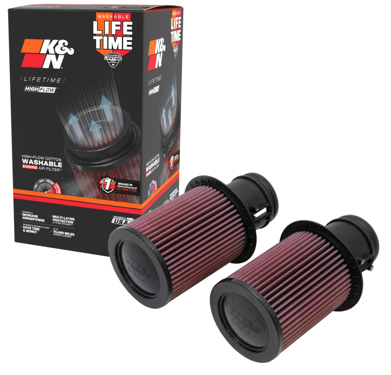 K&N Engineering E-0669 FITS:K&N Replacement Air Filter for 09-13 Audi R8 5.2L V10 / 09-13 Lamborghini Gallardo 5.2L V10 Air Filters Drop In