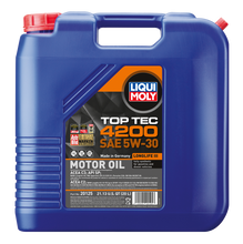 Load image into Gallery viewer, LIQUI MOLY 20125 FITS: 20L Top Tec 4200 New Generation Motor Oil SAE 5W30 Motor Oils