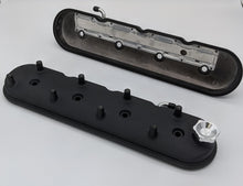 Load image into Gallery viewer, Granatelli Motor Sports 640367 FITS:Granatelli 96-22 GM LS Standard Height Valve Cover w/Angled Coil Mount Blk Wrinkle (Pair) Valve Covers