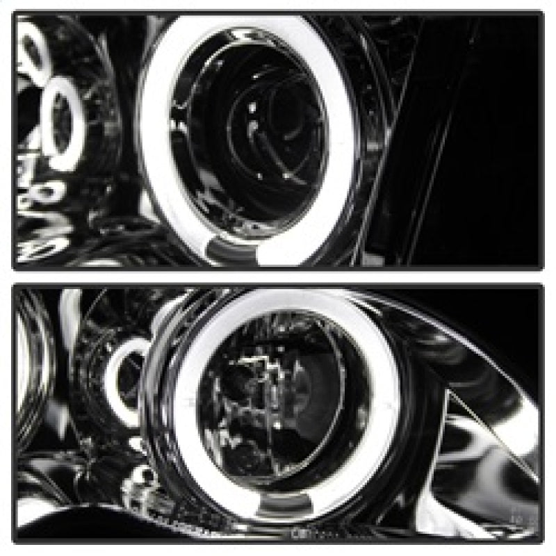 SPYDER 5042408 FITS: BMW E46 3-Series 02-05 4DR Projector Headlights 1PC LED Halo Chrm PRO-YD-BMWE4602-4D-AM-C Headlights