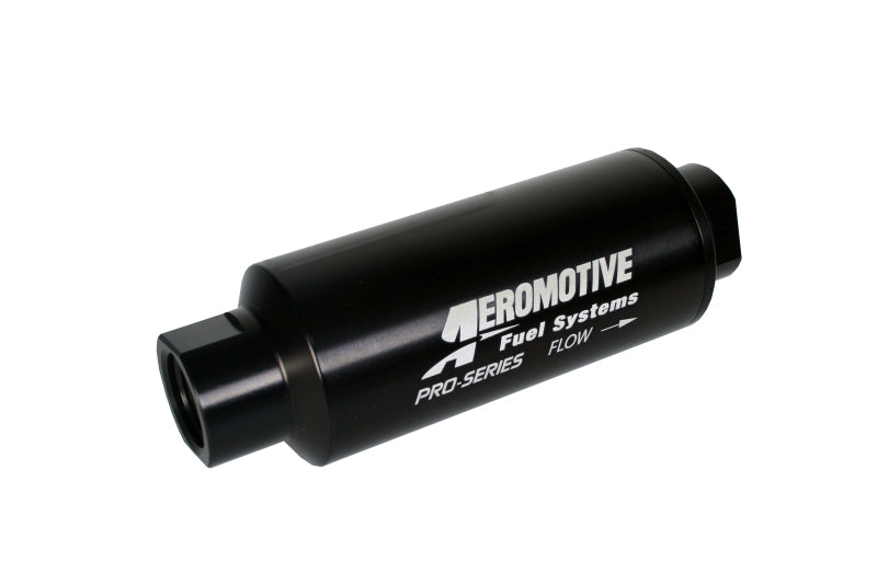 Aeromotive 12302 FITS: Pro-Series In-Line Fuel Filter AN-12 100 Micron SS Element Fuel Filters