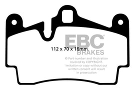 EBC DP41474R FITS: 11-15 Audi Q7 3.0 Supercharged Yellowstuff Rear Brake Pads Brake Pads Performance