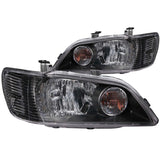 ANZO 121101 FITS: 2002-2003 Mitsubishi Lancer Crystal Headlights Black Headlights