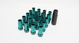 Wheel Mate 32905GB FITS: 12x1.25 48mm Muteki SR48 Green Blue Open End Lug Nuts Lug Nuts