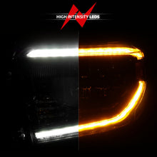 Load image into Gallery viewer, ANZO 111533 FITS: 14-21 Toyota Tundra (OE Halogen w/LED DRL) LED Crystal Headlights w/ Switchback &amp; DRL Blk Headlights