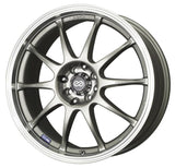 Enkei 409-770-12SP FITS: J10 17x7 5x100/114.3 38mm Offset Dia Silver w/ Machined Lip Wheel Wheels Cast