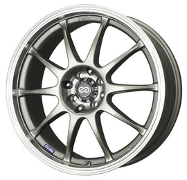 Enkei 409-770-10SP FITS: J10 17x7 4x100/114.3 42mm Offset 72.62mm Bore Dia Silver w/ Machined Lip Wheel Wheels Cast
