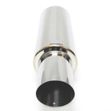 BLOX Racing BXEX-00106 FITS: 60.5mm Street Muffler Straight Tip Muffler