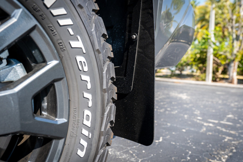Rally Armor MF148-UR-BLK-MBK FITS: 2025+ Toyota 4Runner Black UR Mud Flap w/ Metallic Black Logo Mud Flaps